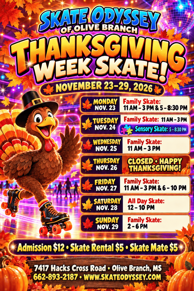 Thanksgiving Week at Skate Odyssey Olive Branch